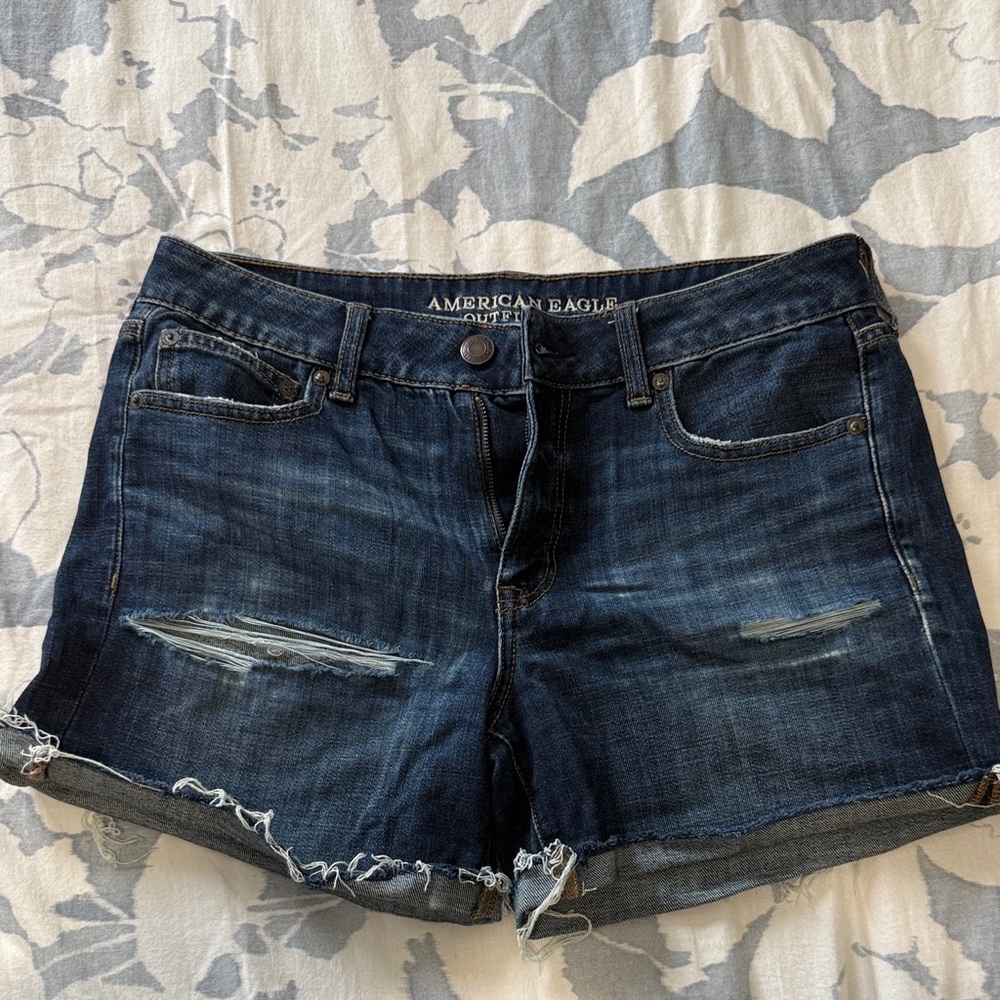 American Eagle Outfitters Dark Blue Jean Shorts